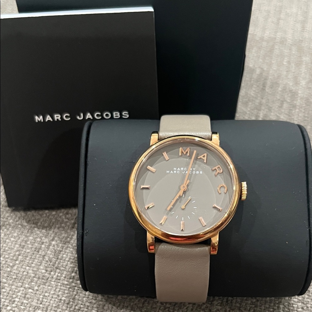 Marc Jacobs Gold and Gray Dial Watch